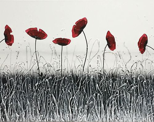 Shlomo Iced Poppies commission by Carol Wood