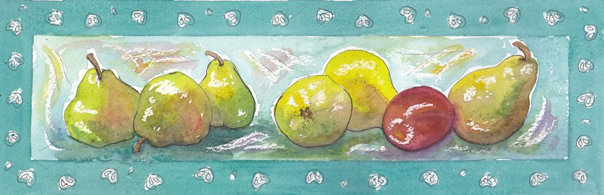 Pears and Plums by Julia Rigby