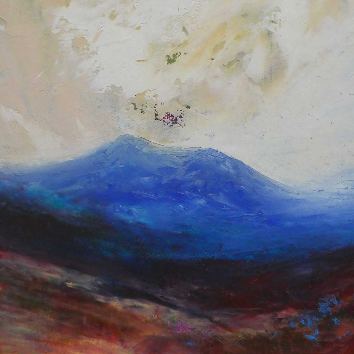 Blue Moorland Hills By Oconnart, 10 X 10, Artwork For Sale On Artfinder