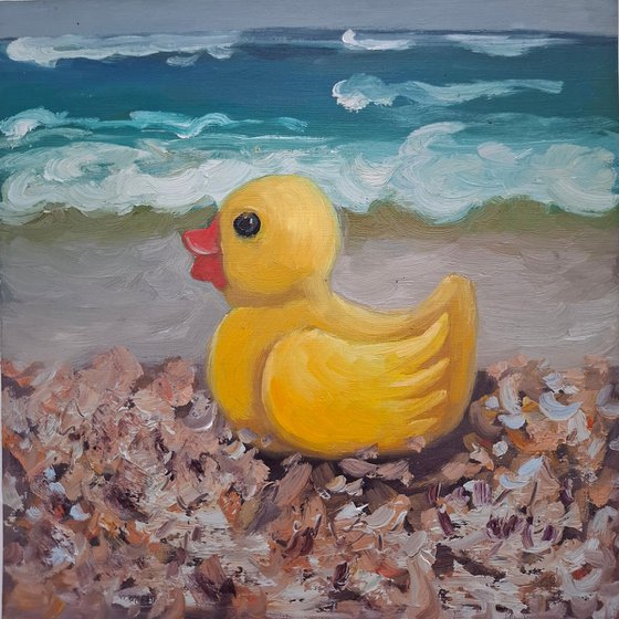 Oil painting "See Duck"