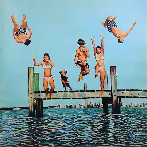 Jump / 120 x 120 x 0,1 cm