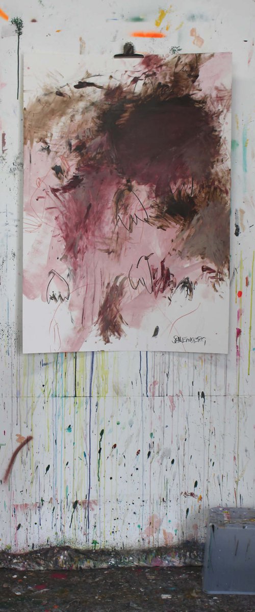 She Paints Outside the Lines No. 10 by Daniela Schweinsberg