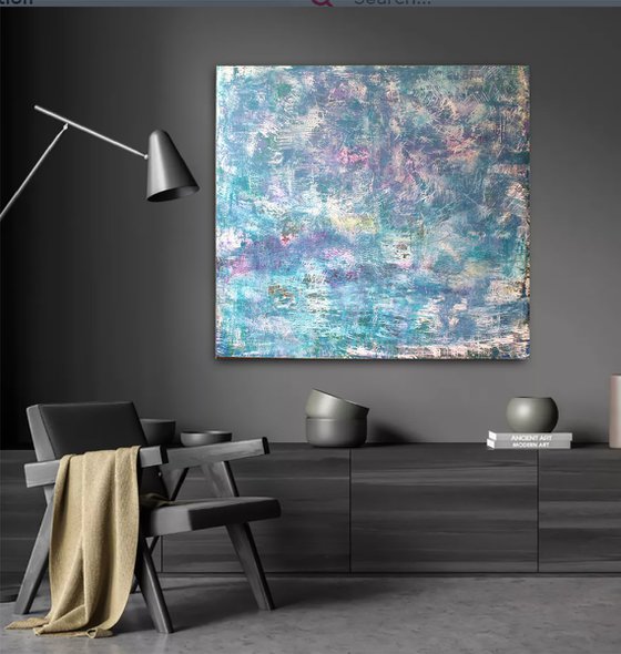 A large abstract painting