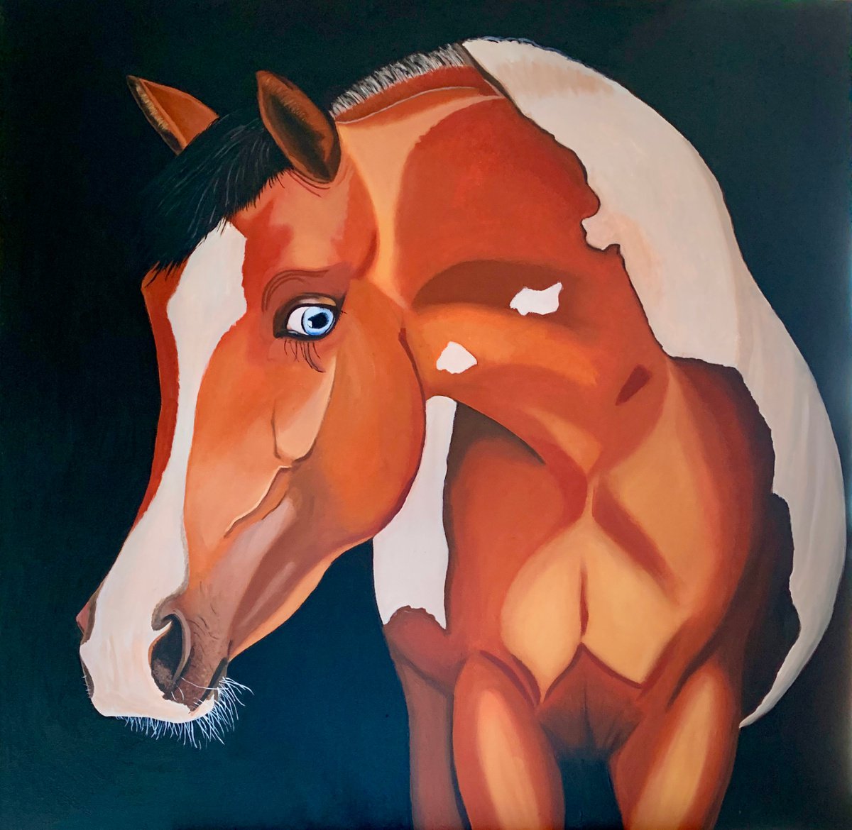 Horse with Blue Eyes by Caroline Millott