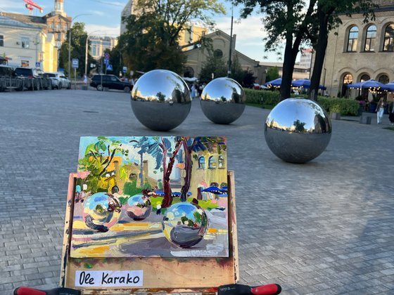 Metal Balls in Kyiv