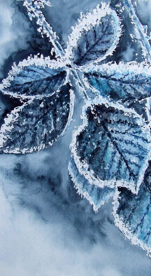 Frozen leafs by Ilona Borodulina