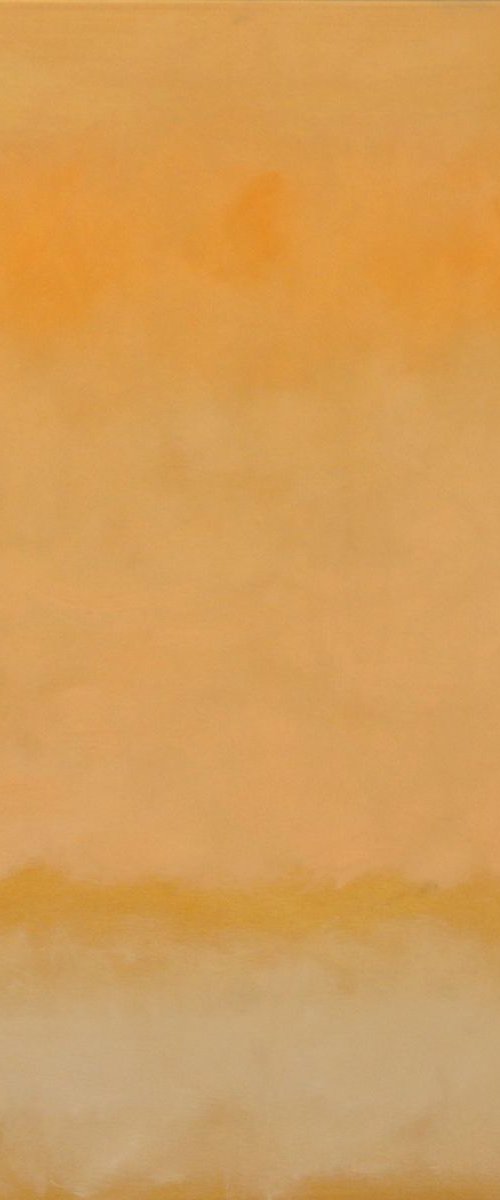 White on Ochre 2 by John Welsh