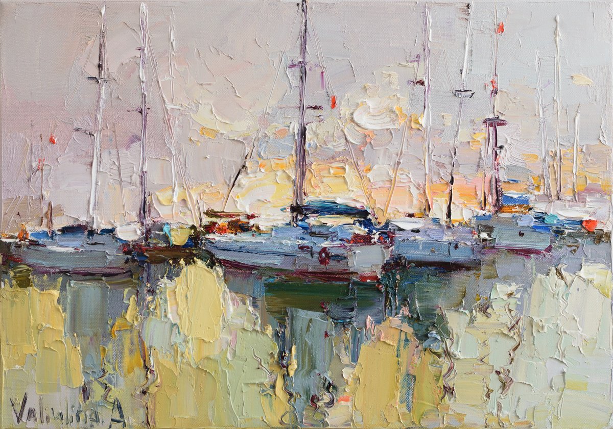 Sailing yachts by Anastasiia Valiulina