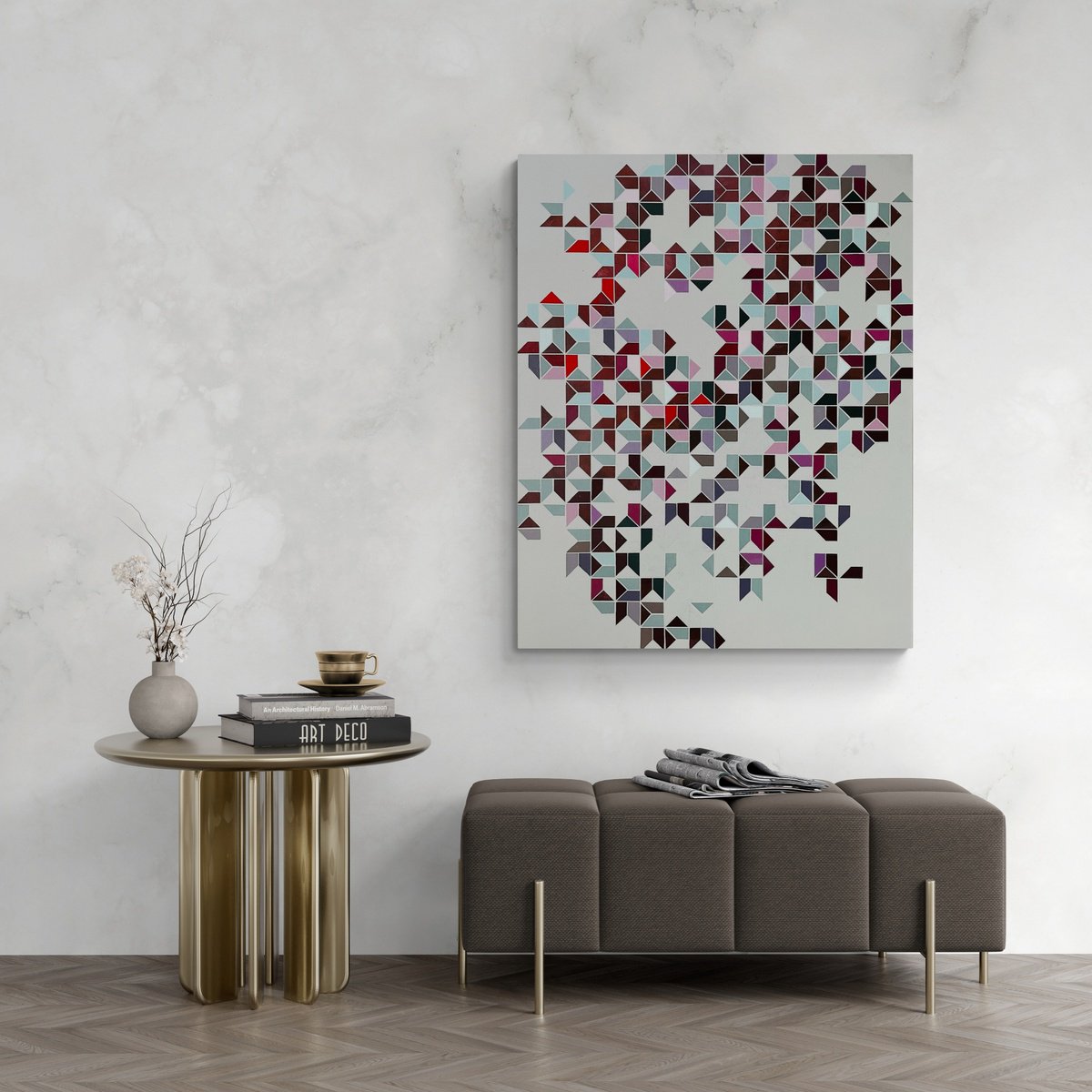 LABYRINTH FRAGMENTS PINOT (DIPTYCH - LEFT PART) by Marina Astakhova