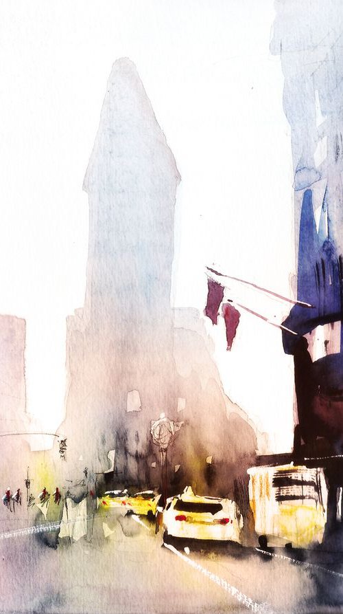 New York - Taxis III by Nicolas Jolly