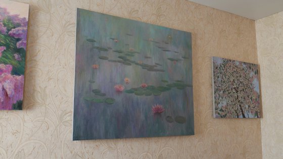 Water Lilies - Water Lilies large painting