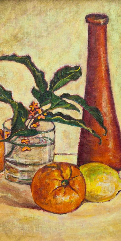 Yellow Still Life by Liudmila Pisliakova