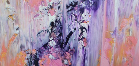 Purple rain - large abstract painting