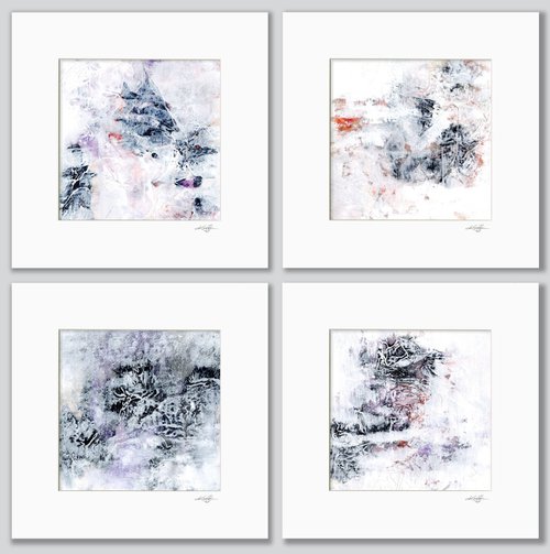 Mystical Moments Collection 3 - 4 Abstract Paintings by Kathy Morton Stanion