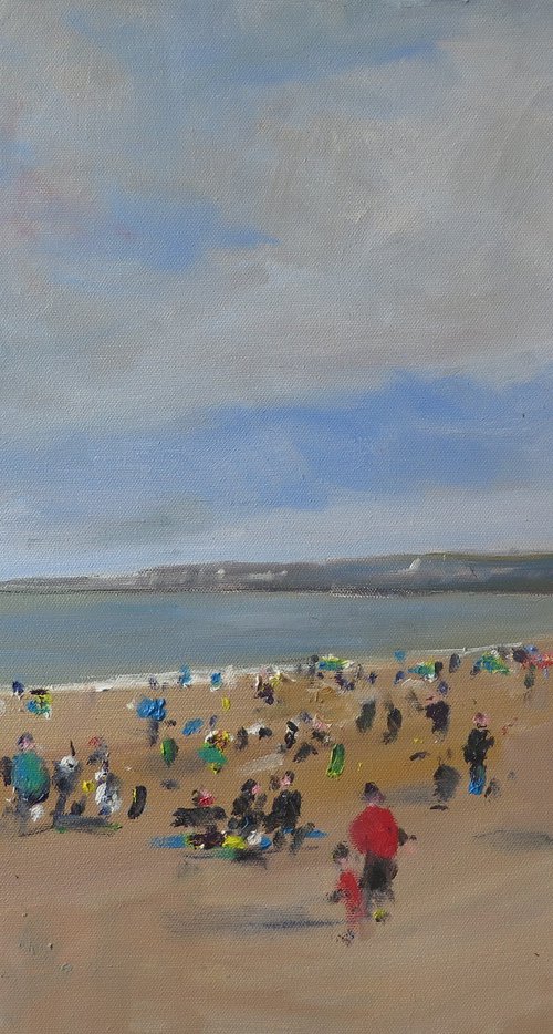 Filey Beach by Malcolm Ludvigsen