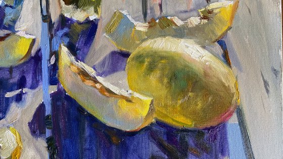 October melon still life