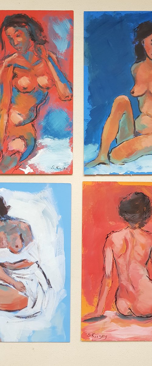 Nude sketches by Svetlana Grishkovec-Kiisky