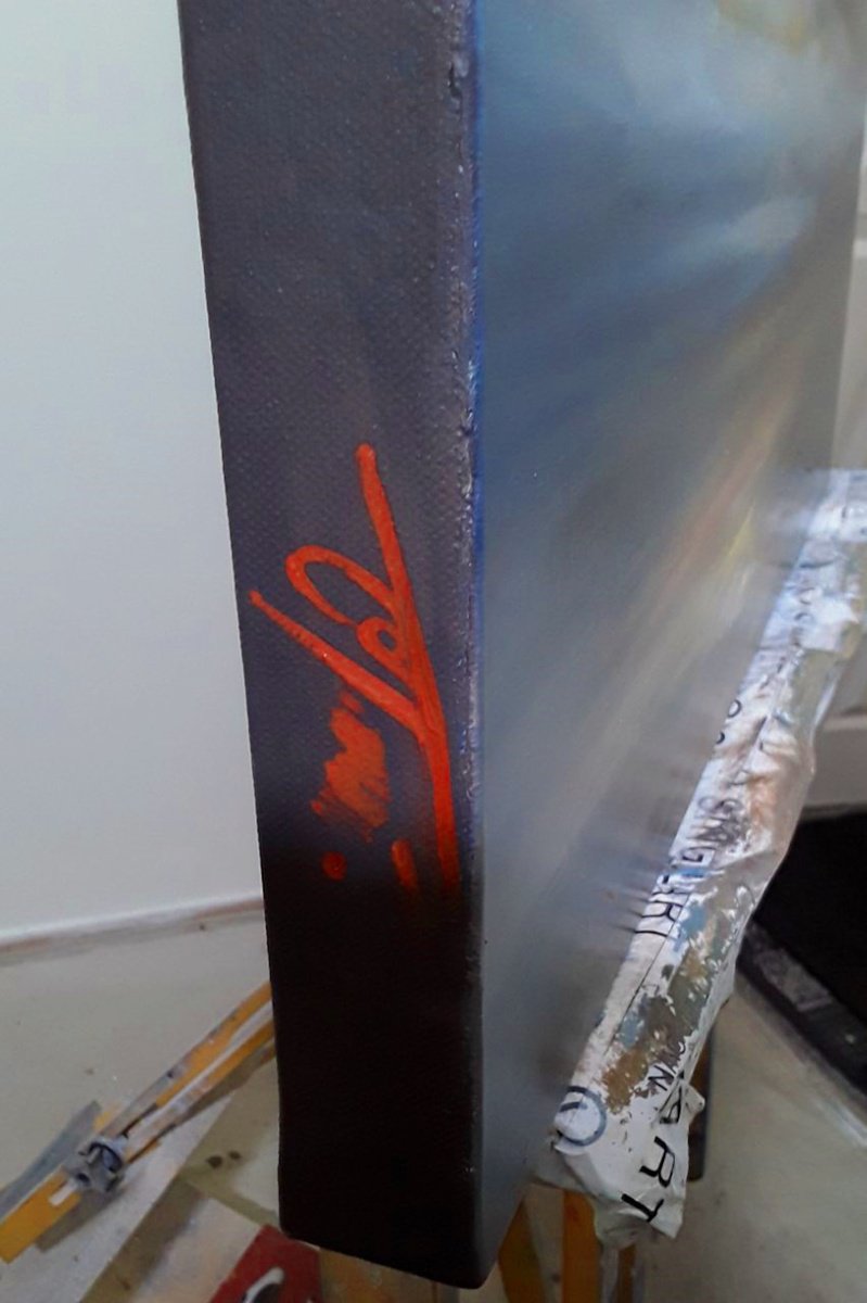 Photorealistic Landscape Oil Painting By Olena Topliss, 22 X 18", Mystikal Rays, Original Artwork