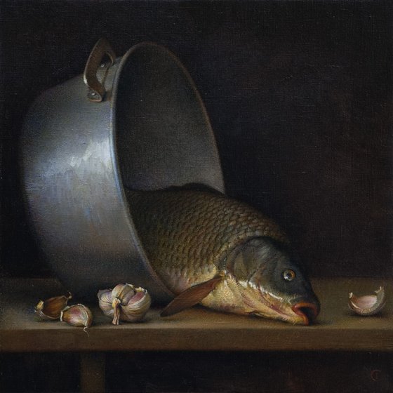 Fish with garlic