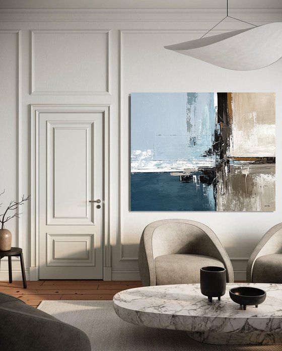 Ochre Divide in Blue and Stone