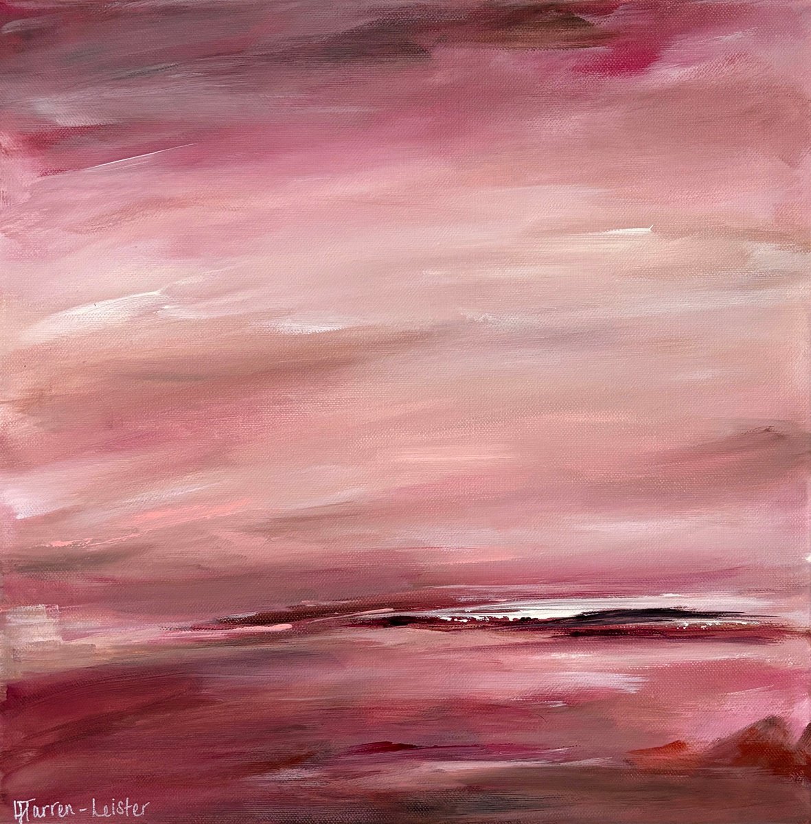 The Quiet Horizon By Lyndsay Tarren-Leister, 16 X 16, Artwork For Sale On Artfinder