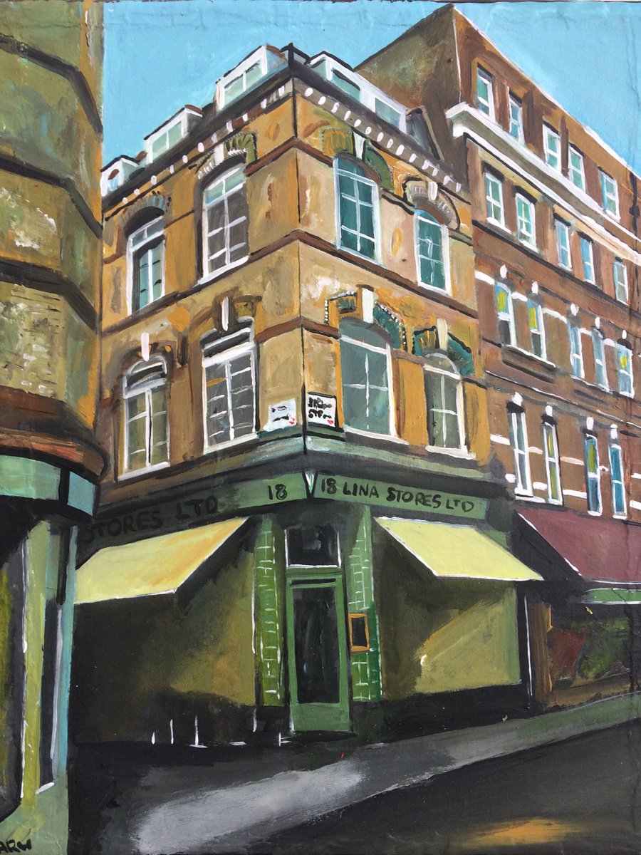 Sunday Morning At The Corner Of Brewer Street, London by Andrew Reid Wildman