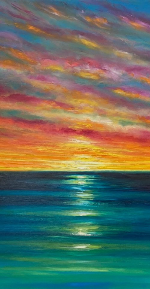 Sunset Clouds of Rainbow by Julia Everett