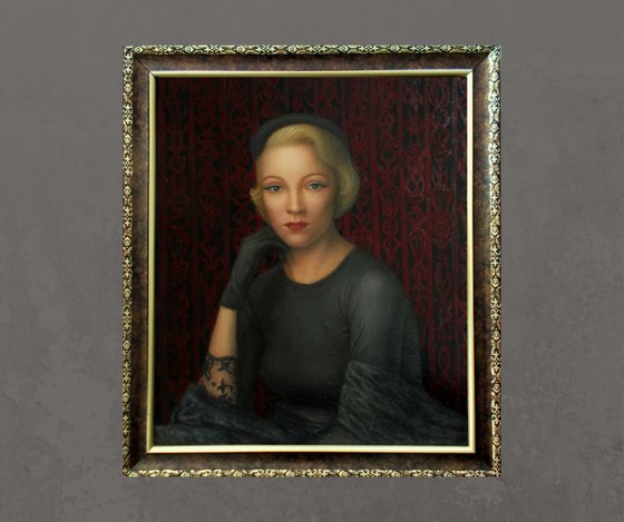 "Marlene" 75x65 cm (with frame)