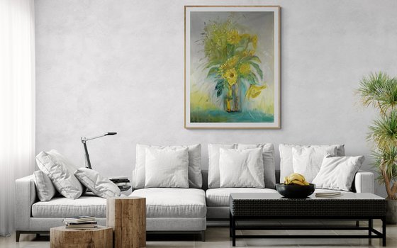 Spring Daffodils in a vase