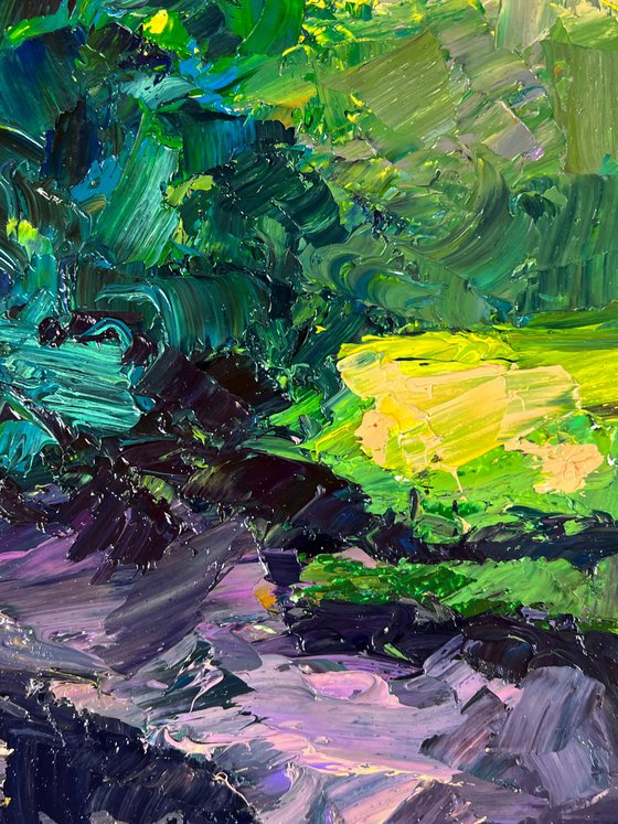 A Walk through the Evening Forest