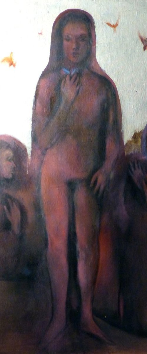 IDOLATRY, oil on canvas 130x89 cm by Frederic Belaubre