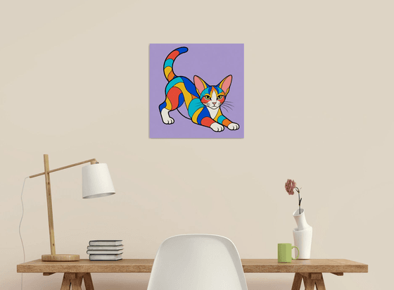 Colorful Abyssinian Kitten #03