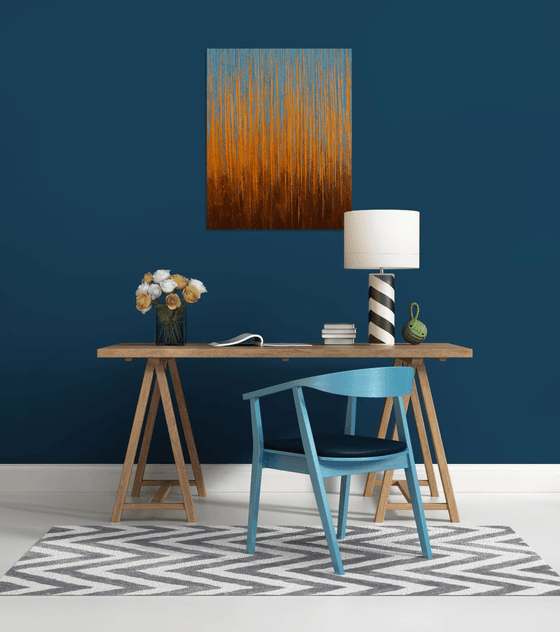 Orange & Blue - Color Field
