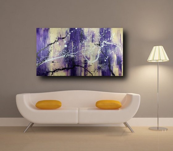 large abstract painting 150x80 cm-large wall art   title : abstract-c378