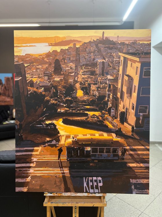 Lombard Street Sunset