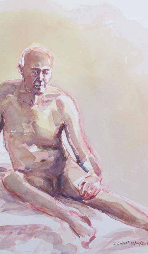 seated male nude by Rory O’Neill