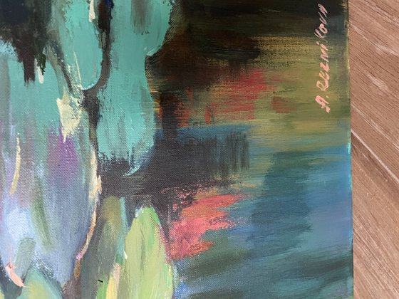 Giverny's Purple Evening