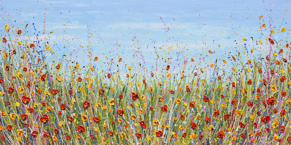 Poppies in July by Olga Tkachyk