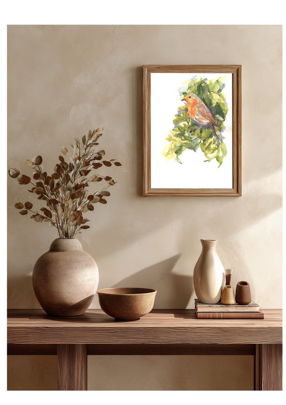 Robin Redbreast in Springtime