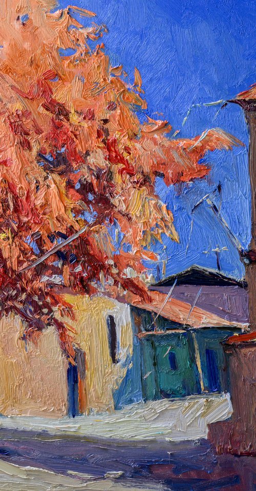 Fall. Village Street by Suren Nersisyan