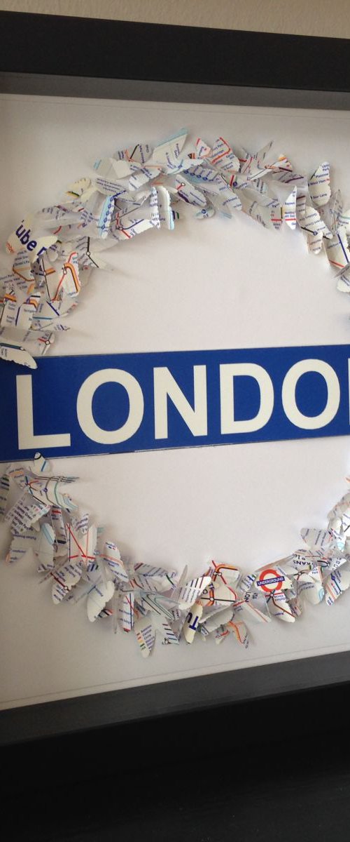 London Underground Butterflies by Hernan Reinoso