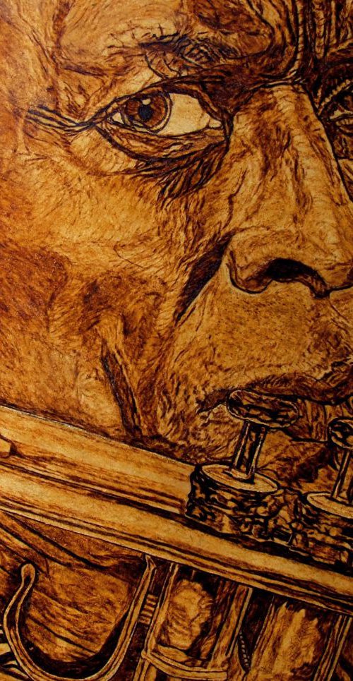 "Prince of Darkness" (Miles Davis) by MILIS Pyrography