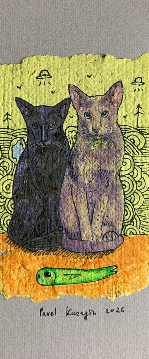 Cute cats by Pavel Kuragin