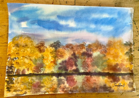 Autumn at Stourhead, Wiltshire
