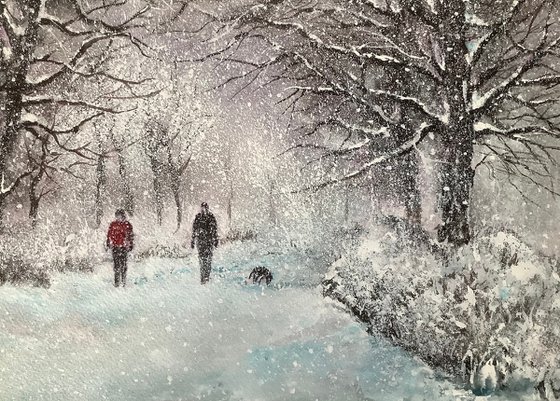 Winter woodland walk