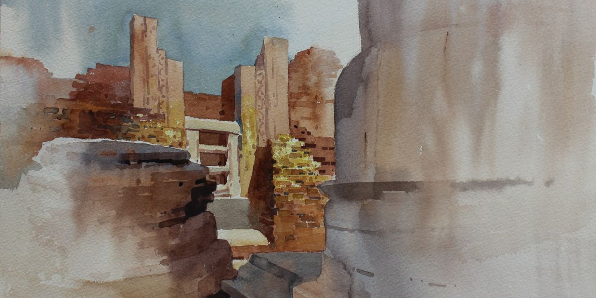 Art of the Day: "Golden Ruins, 2016" by Snehal Page