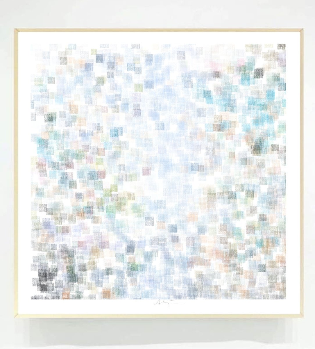 Impressionistic Giclee Print , Blue Morning By Alejos, 17 X 17, Artwork For Sale On Artfinder