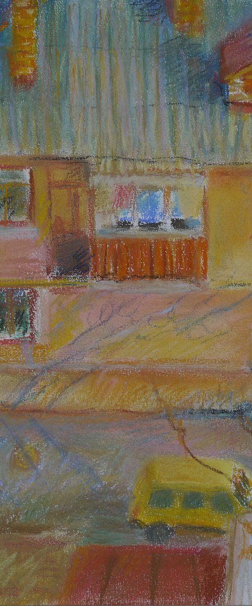 Quarantine. View from window 1. by Elena Lykhodid