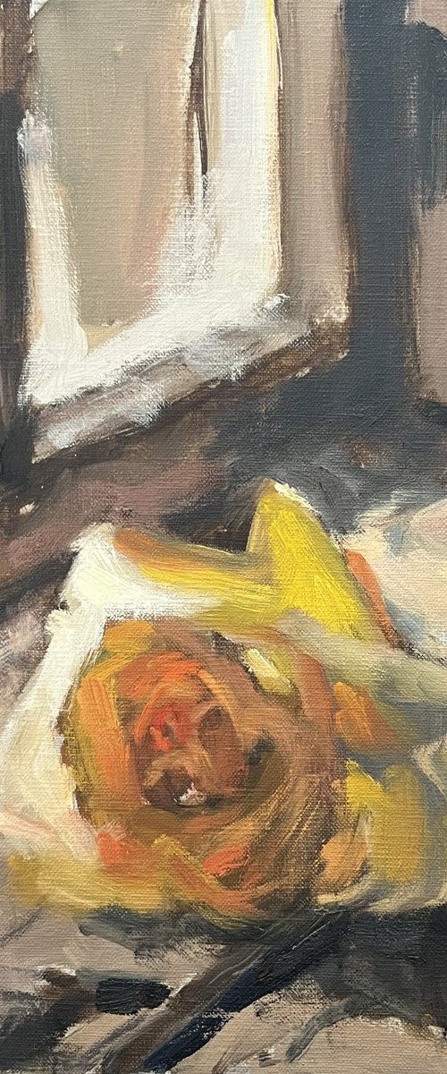 Study of Yellow Rose by Simon Zekaria