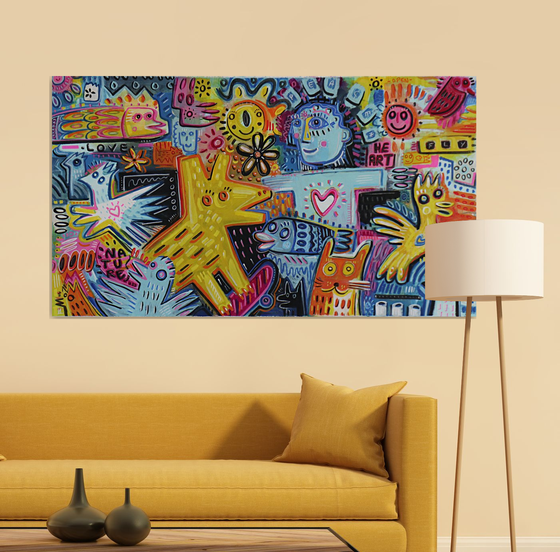 OPEN YOUR HEART 85x150cm